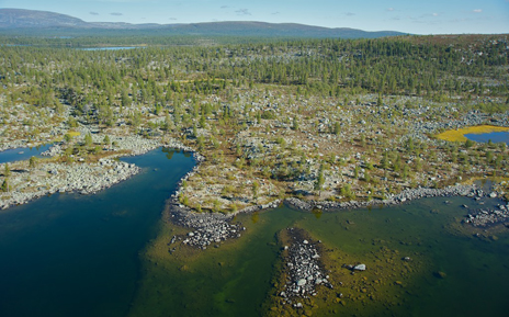 Känsliga fjällsjöar. Foto: Naturcentrum AB.